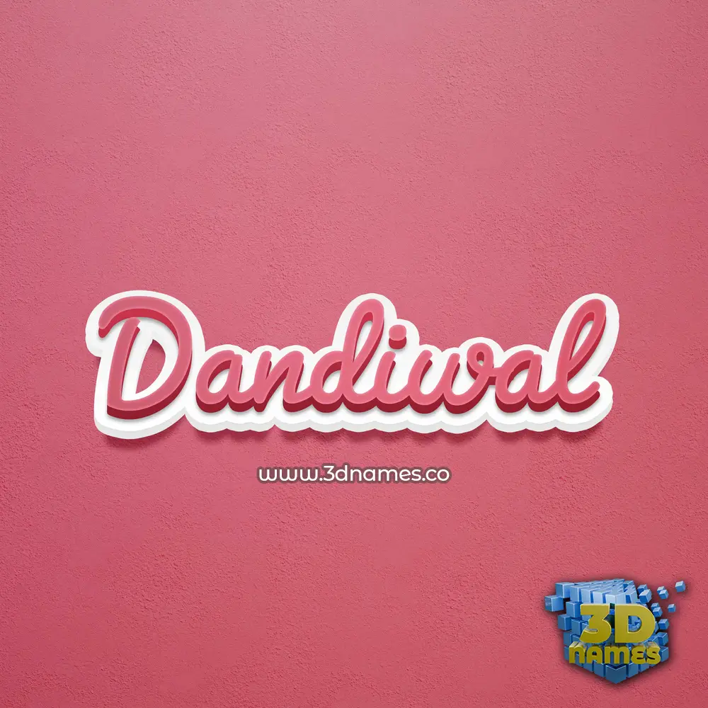 dandiwal in Red Scribble style - 3D name wallpaper dandiwal in Red Scribble style - 3D name wallpaper