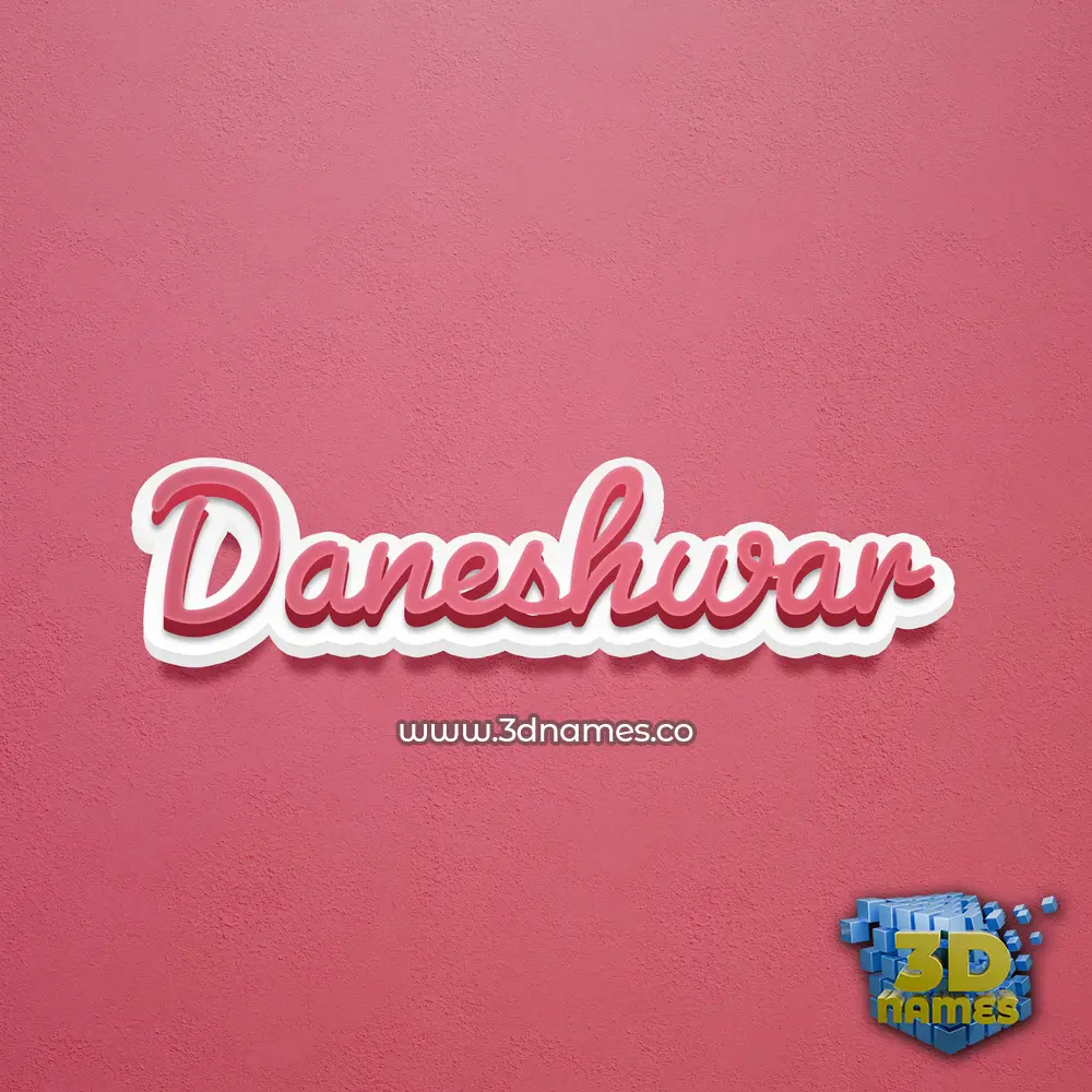 daneshwar in Red Scribble style - 3D name wallpaper daneshwar in Red Scribble style - 3D name wallpaper