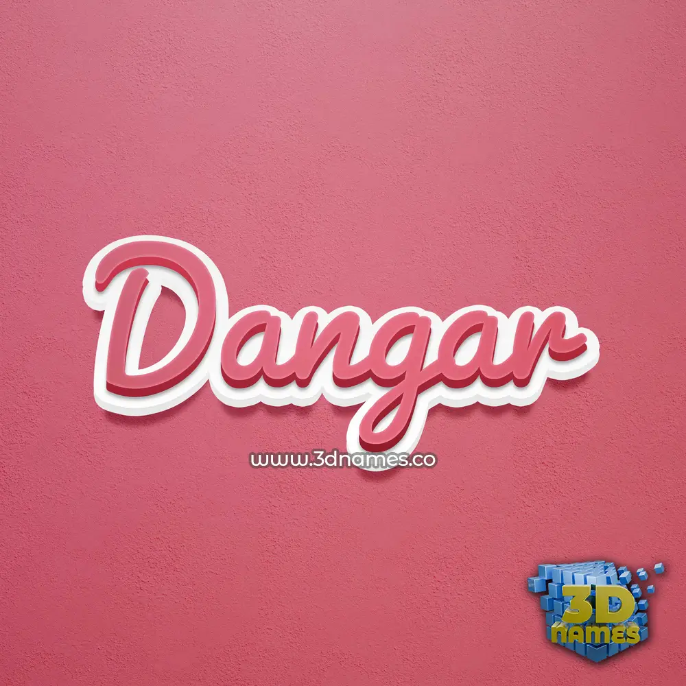 dangar in Red Scribble style - 3D name wallpaper dangar in Red Scribble style - 3D name wallpaper