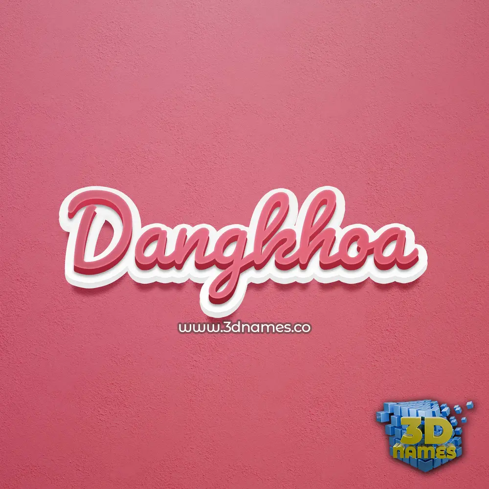 dangkhoa in Red Scribble style - 3D name wallpaper dangkhoa in Red Scribble style - 3D name wallpaper