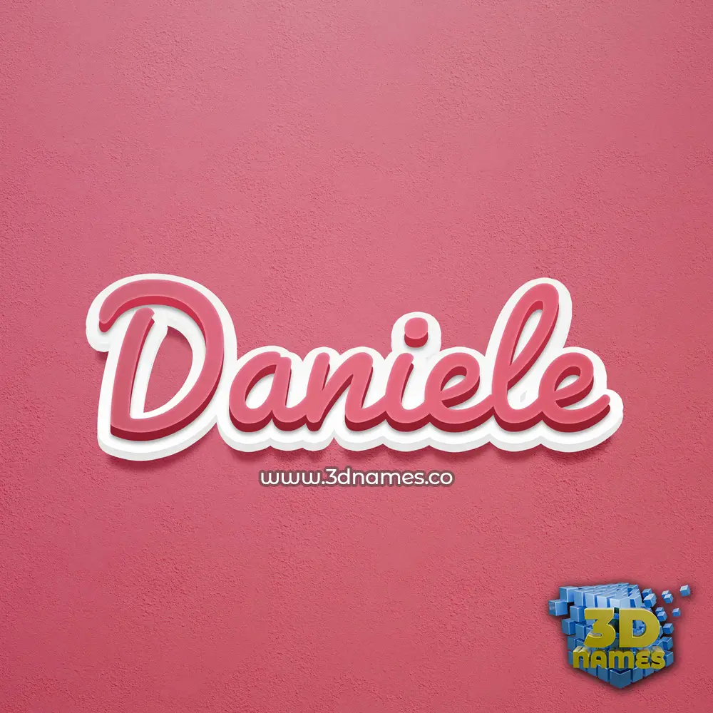 daniele in Red Scribble style - 3D name wallpaper daniele in Red Scribble style - 3D name wallpaper