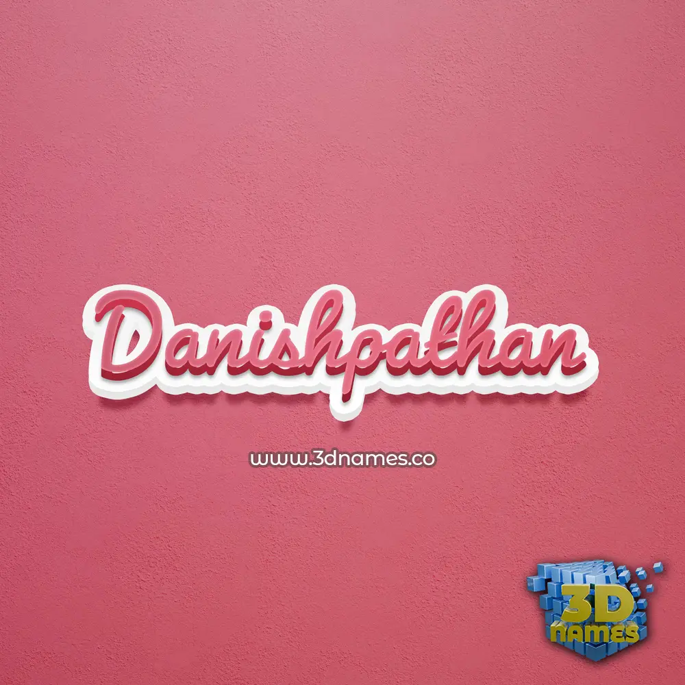 danishpathan in Red Scribble style - 3D name wallpaper danishpathan in Red Scribble style - 3D name wallpaper