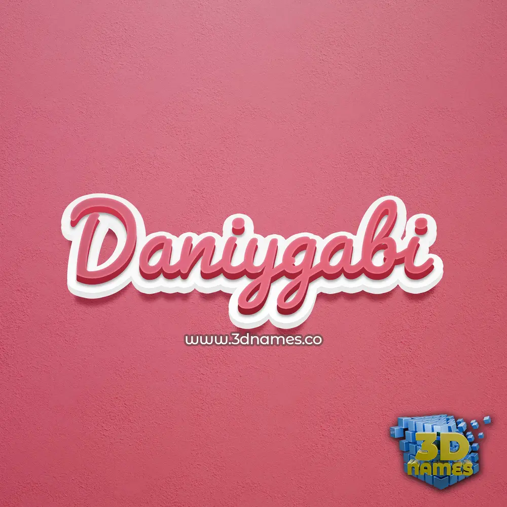 daniygabi in Red Scribble style - 3D name wallpaper daniygabi in Red Scribble style - 3D name wallpaper