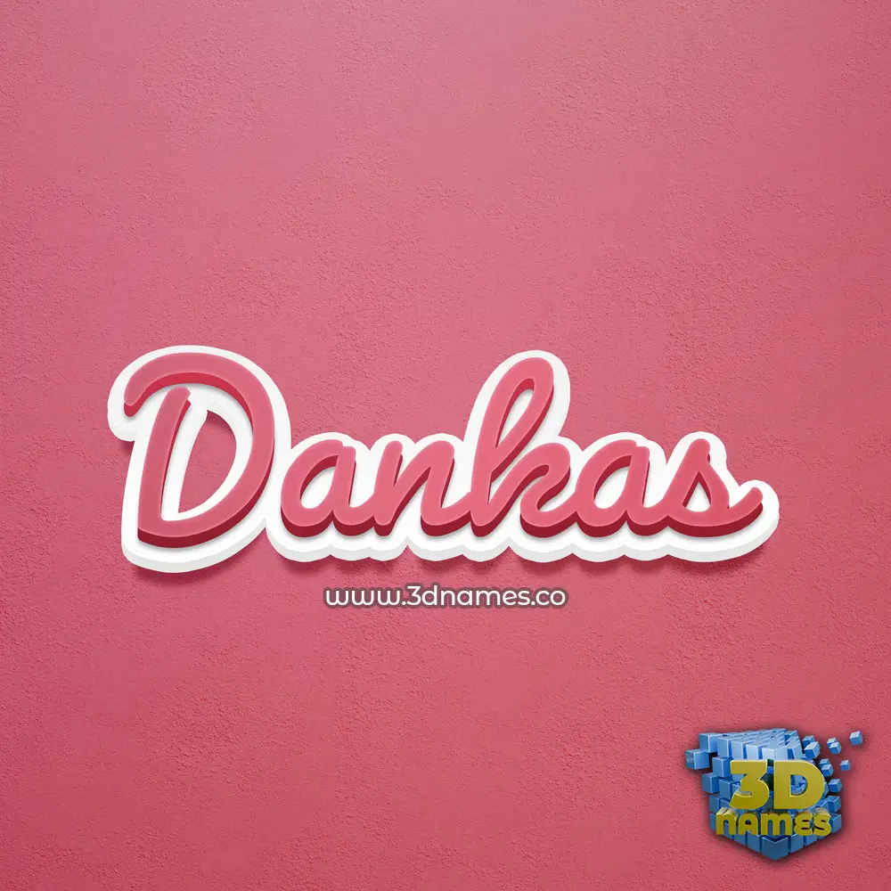 dankas in Red Scribble style - 3D name wallpaper dankas in Red Scribble style - 3D name wallpaper