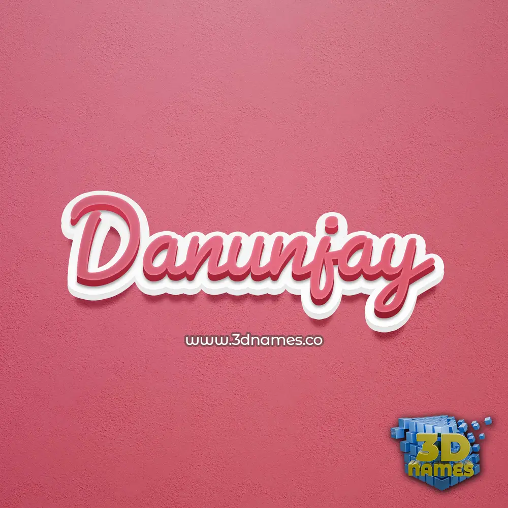 danunjay in Red Scribble style - 3D name wallpaper danunjay in Red Scribble style - 3D name wallpaper