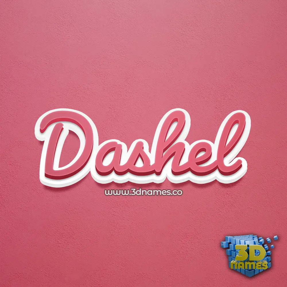 dashel in Red Scribble style - 3D name wallpaper dashel in Red Scribble style - 3D name wallpaper
