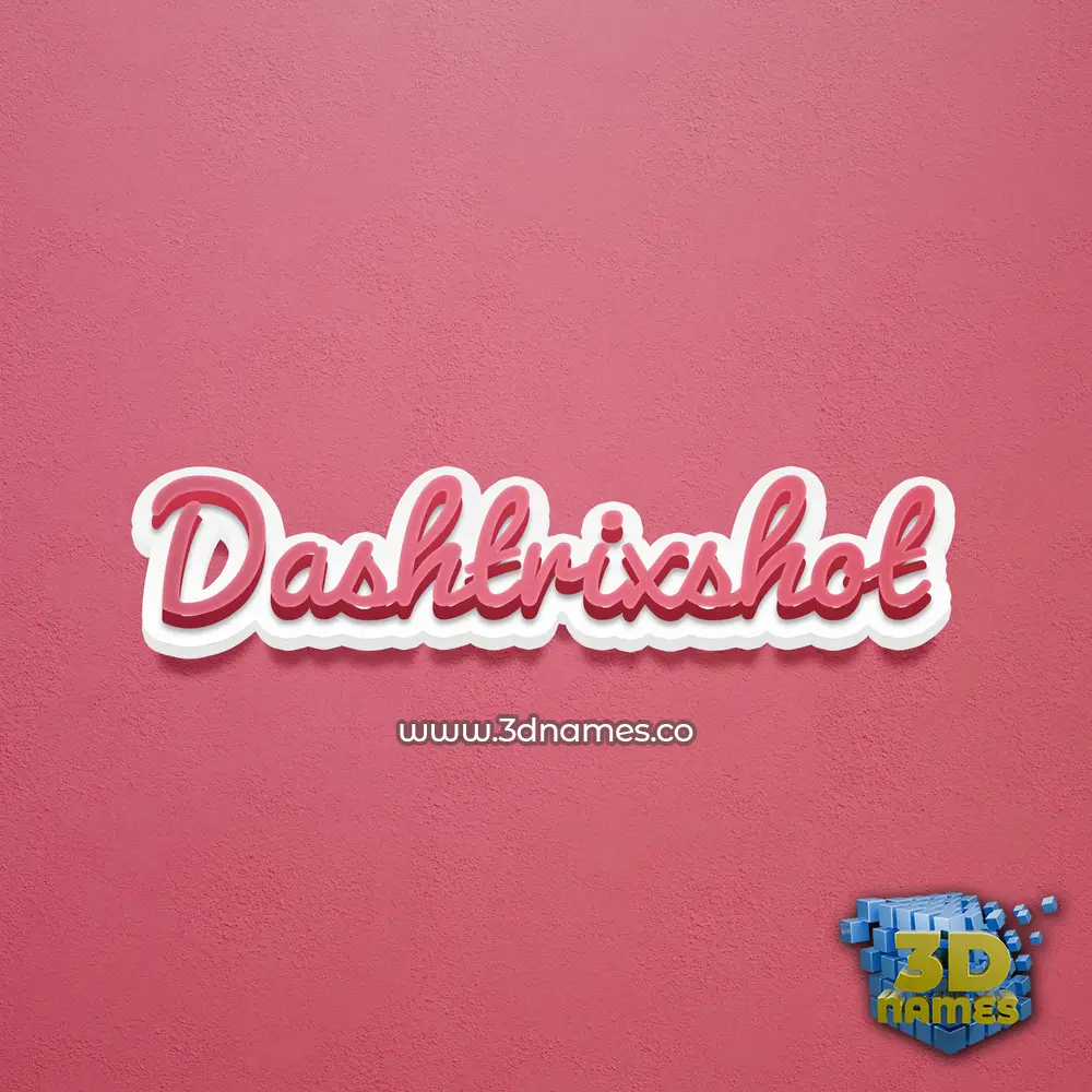 dashtrixshot in Red Scribble style - 3D name wallpaper dashtrixshot in Red Scribble style - 3D name wallpaper
