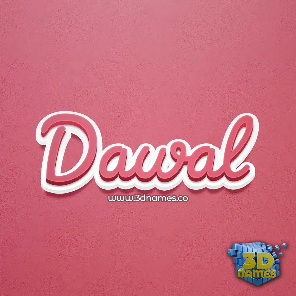 dawal in Red Scribble style - 3D name wallpaper dawal in Red Scribble style - 3D name wallpaper