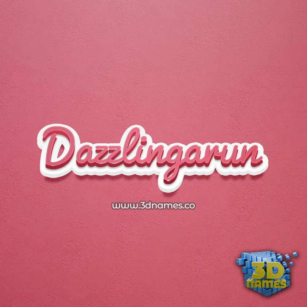 dazzlingarun in Red Scribble style - 3D name wallpaper dazzlingarun in Red Scribble style - 3D name wallpaper