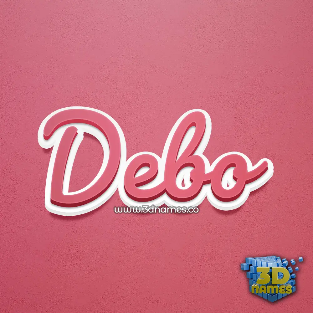 debo in Red Scribble style - 3D name wallpaper debo in Red Scribble style - 3D name wallpaper