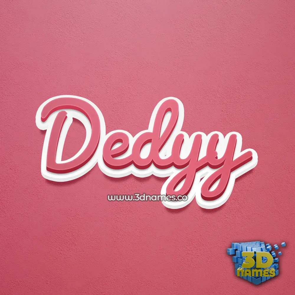 dedyy in Red Scribble style - 3D name wallpaper dedyy in Red Scribble style - 3D name wallpaper