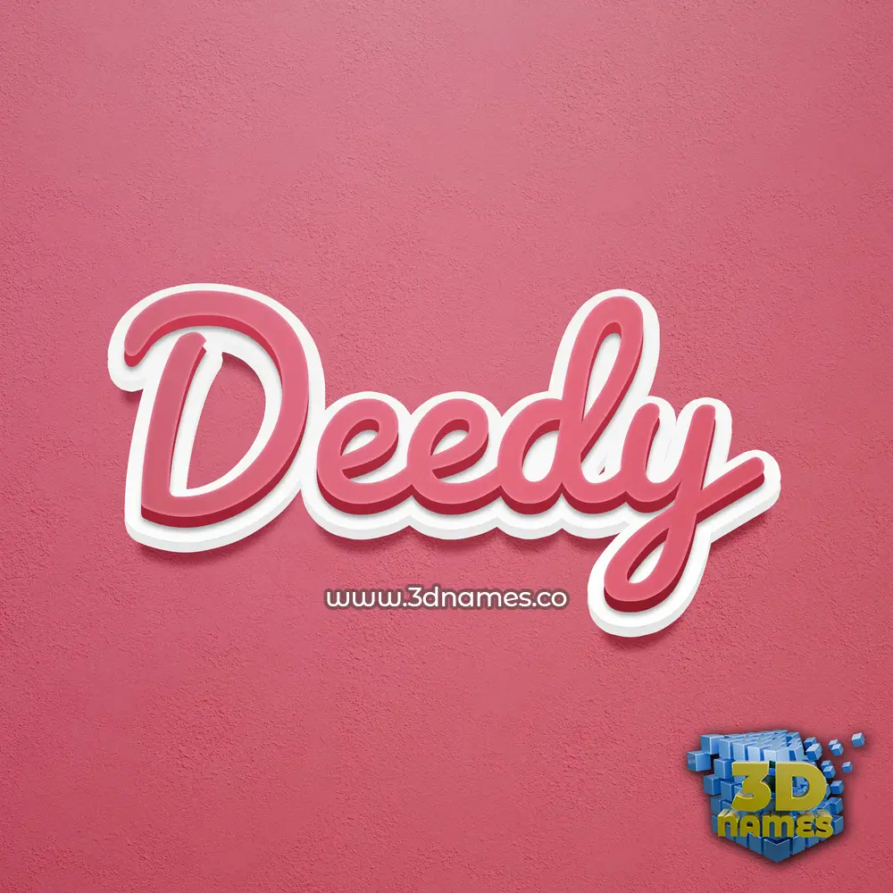 deedy in Red Scribble style - 3D name wallpaper deedy in Red Scribble style - 3D name wallpaper