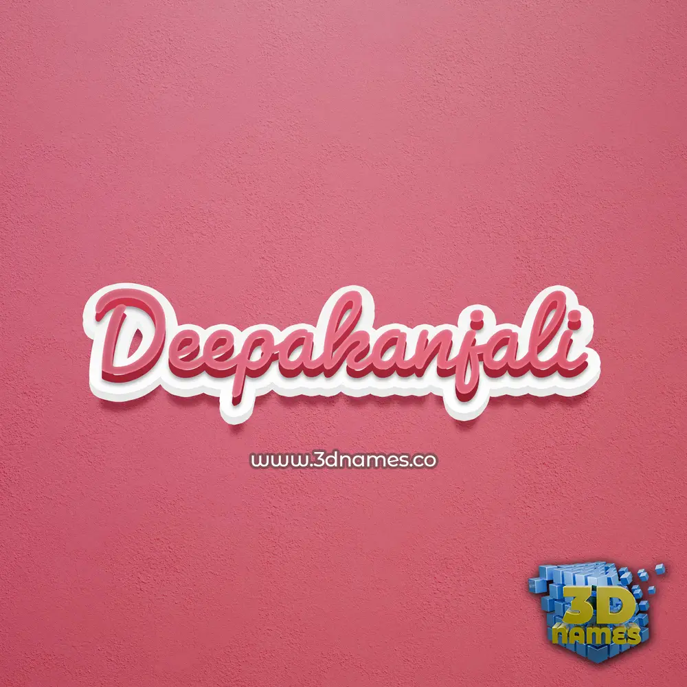 deepakanjali in Red Scribble style - 3D name wallpaper deepakanjali in Red Scribble style - 3D name wallpaper