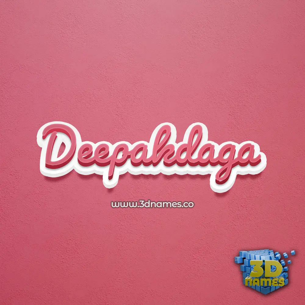 deepakdaga in Red Scribble style - 3D name wallpaper deepakdaga in Red Scribble style - 3D name wallpaper