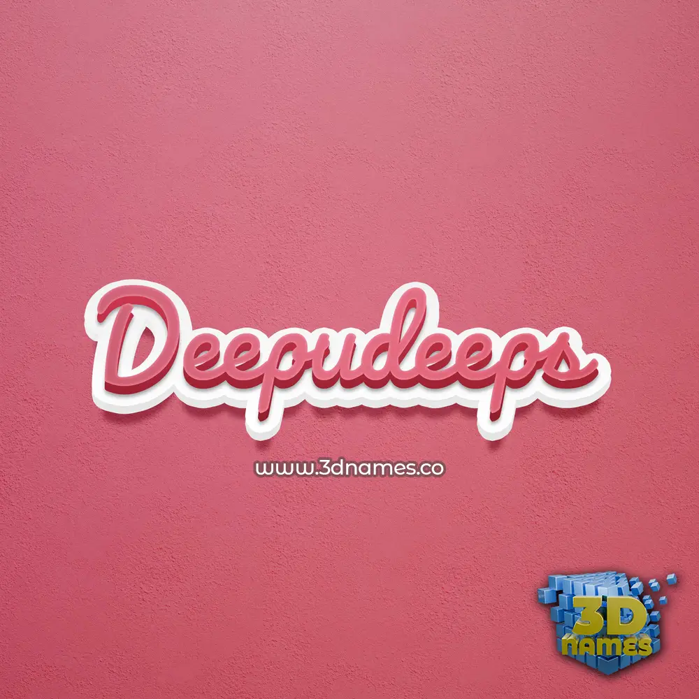 deepudeeps in Red Scribble style - 3D name wallpaper deepudeeps in Red Scribble style - 3D name wallpaper
