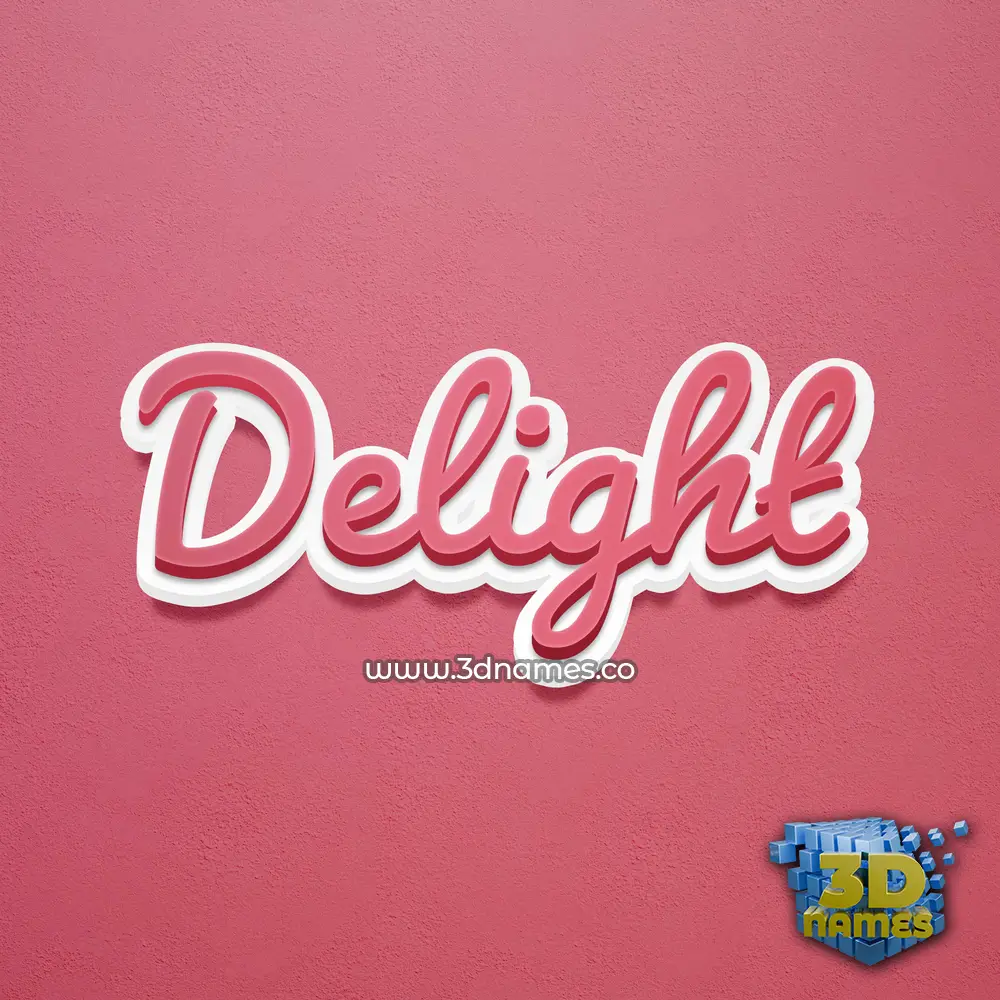 delight in Red Scribble style - 3D name wallpaper delight in Red Scribble style - 3D name wallpaper