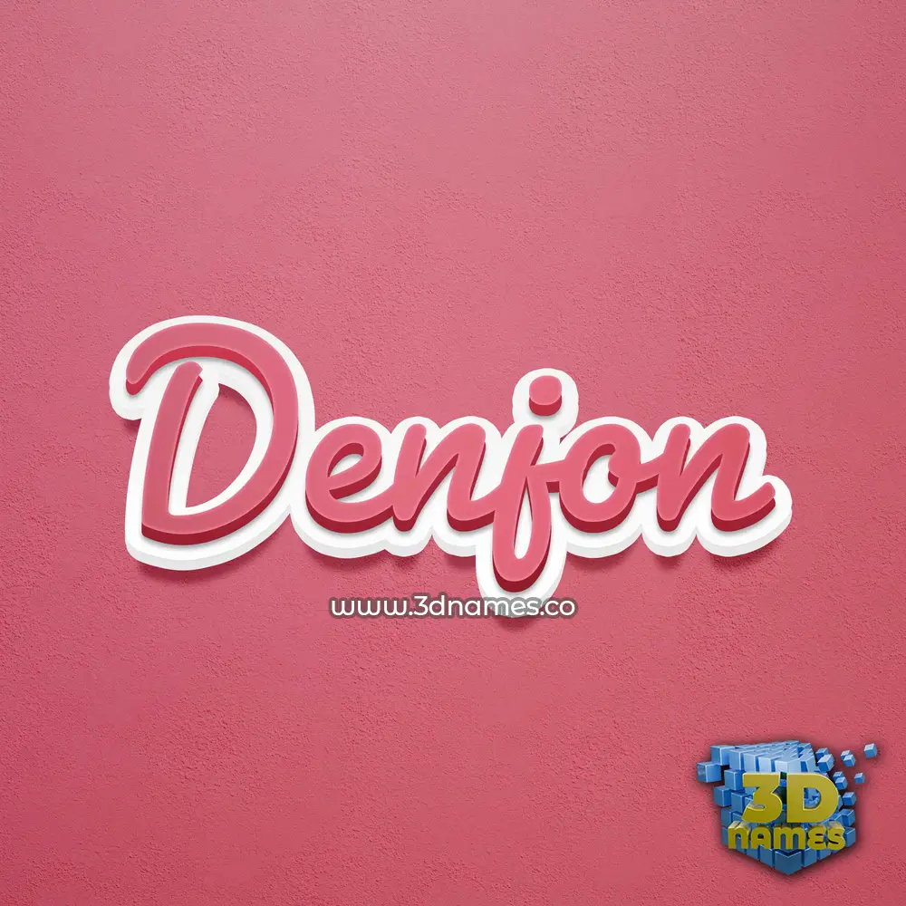 denjon in Red Scribble style - 3D name wallpaper denjon in Red Scribble style - 3D name wallpaper