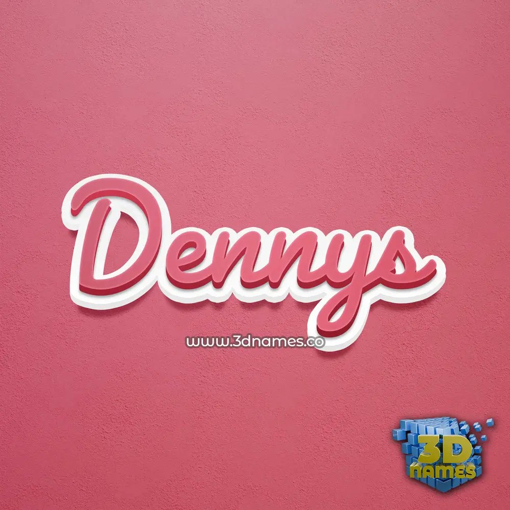 dennys in Red Scribble style - 3D name wallpaper dennys in Red Scribble style - 3D name wallpaper