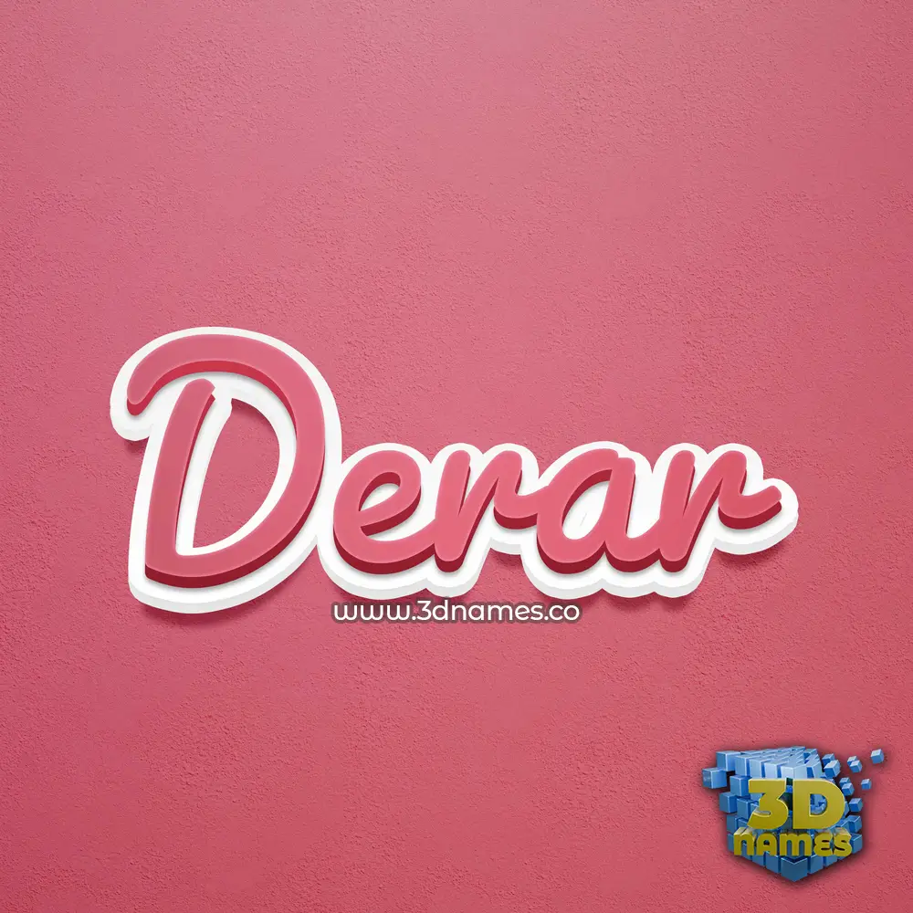 derar in Red Scribble style - 3D name wallpaper derar in Red Scribble style - 3D name wallpaper
