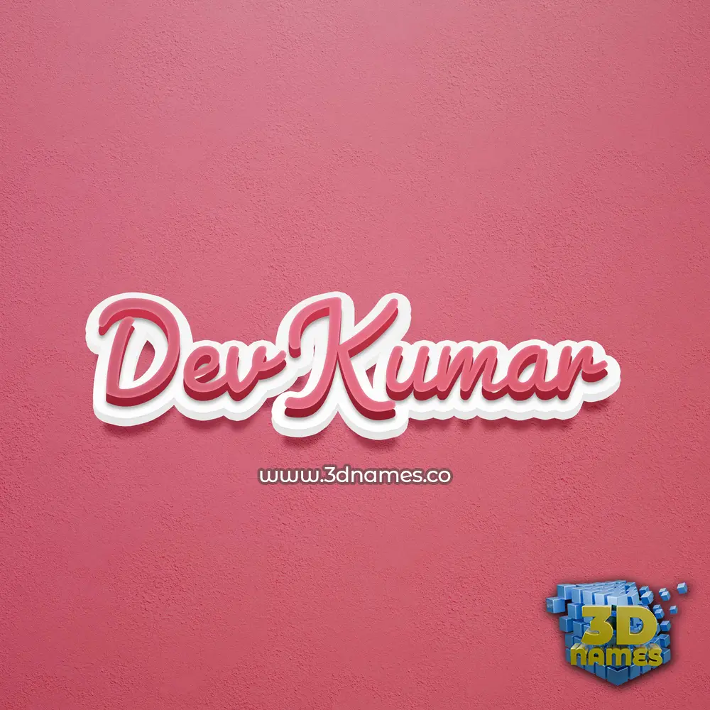 dev kumar in Red Scribble style - 3D name wallpaper dev kumar in Red Scribble style - 3D name wallpaper