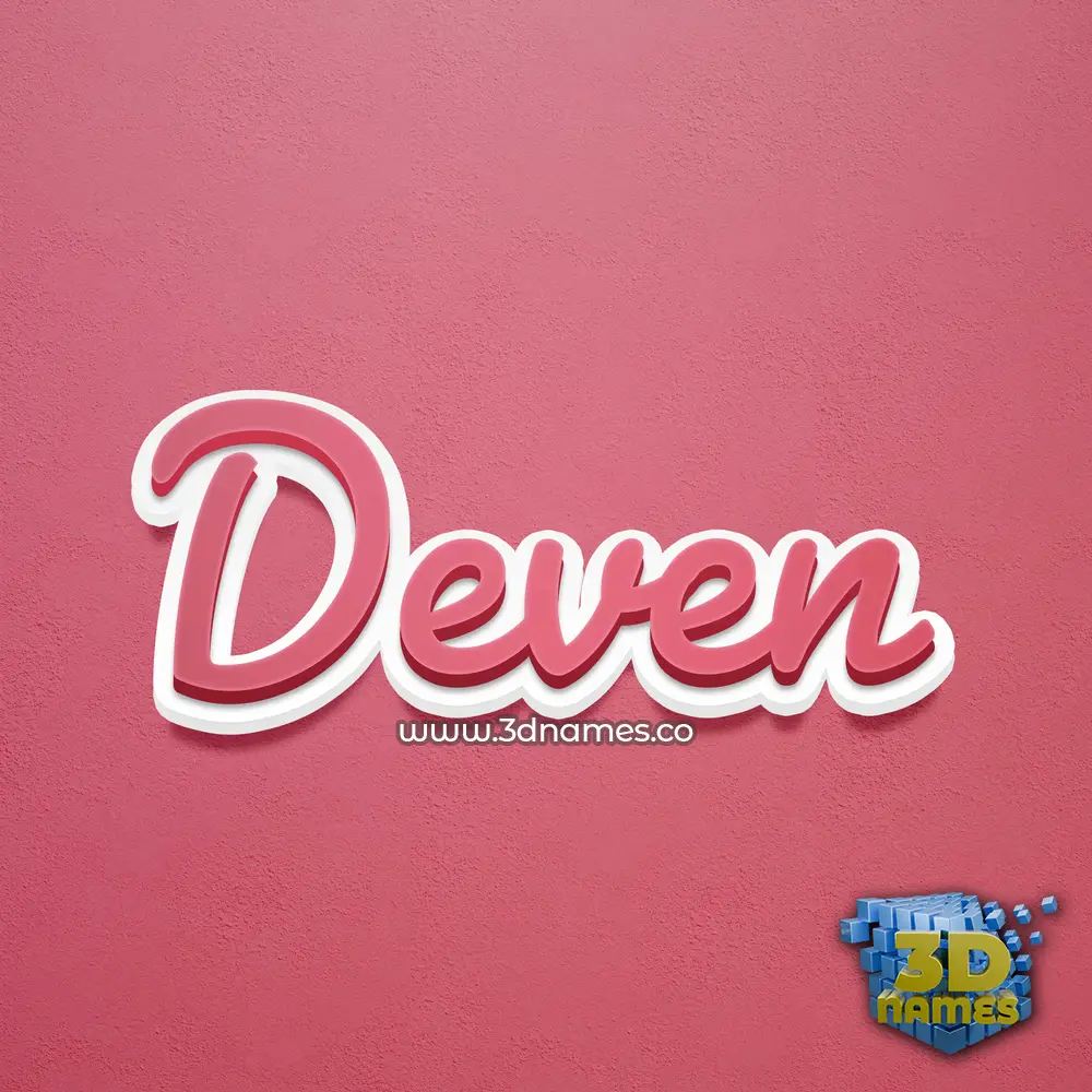 deven in Red Scribble style - 3D name wallpaper deven in Red Scribble style - 3D name wallpaper