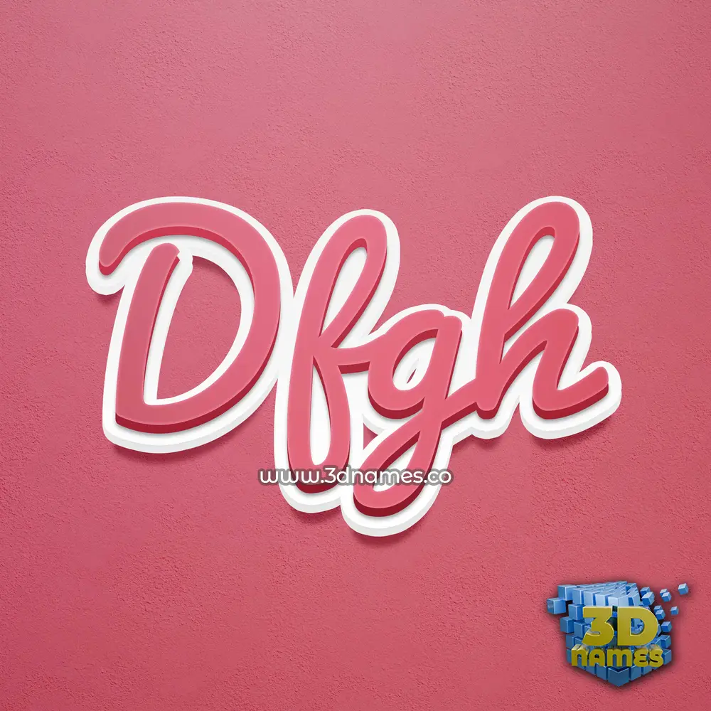dfgh in Red Scribble style - 3D name wallpaper dfgh in Red Scribble style - 3D name wallpaper