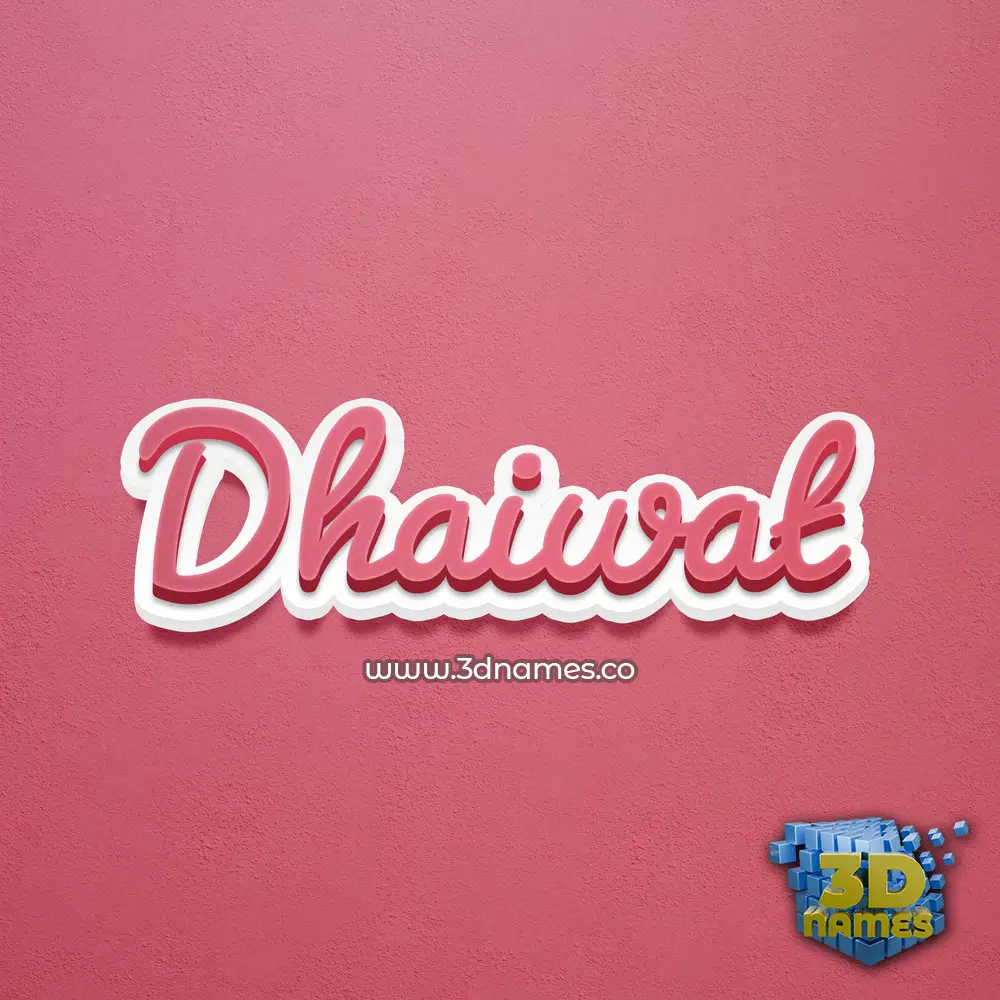 dhaiwat in Red Scribble style - 3D name wallpaper dhaiwat in Red Scribble style - 3D name wallpaper