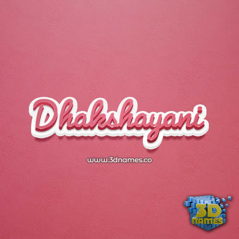dhakshayani in Red Scribble style - 3D name wallpaper dhakshayani in Red Scribble style - 3D name wallpaper