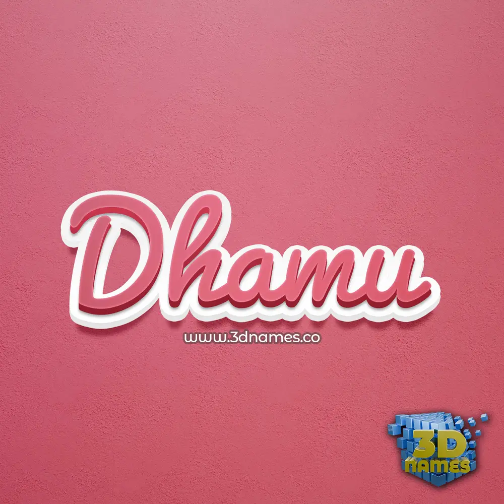 dhamu in Red Scribble style - 3D name wallpaper dhamu in Red Scribble style - 3D name wallpaper