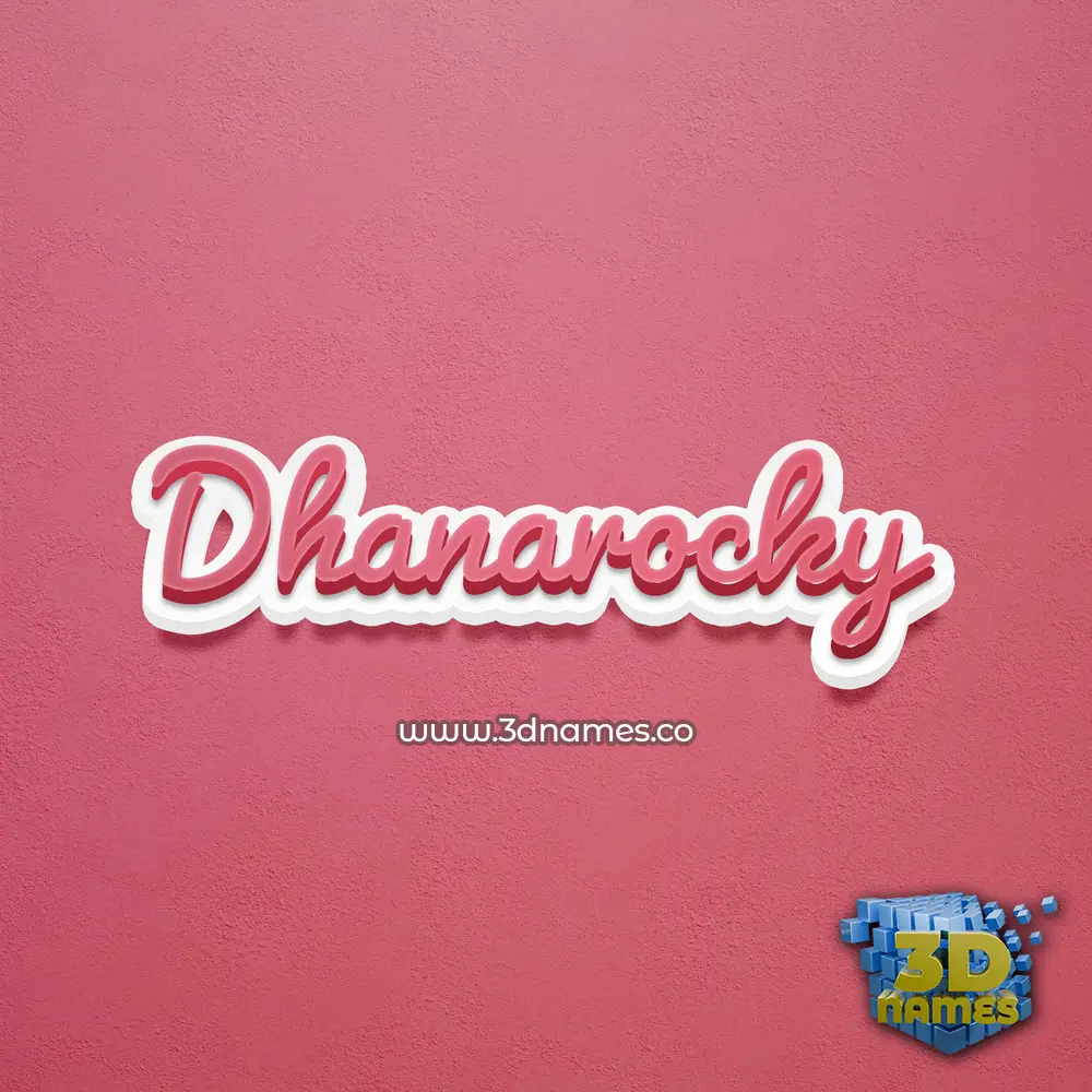 dhanarocky in Red Scribble style - 3D name wallpaper dhanarocky in Red Scribble style - 3D name wallpaper