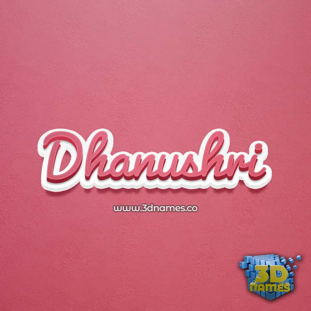 dhanushri in Red Scribble style - 3D name wallpaper dhanushri in Red Scribble style - 3D name wallpaper