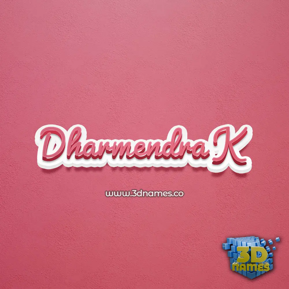 dharmendra k in Red Scribble style - 3D name wallpaper dharmendra k in Red Scribble style - 3D name wallpaper