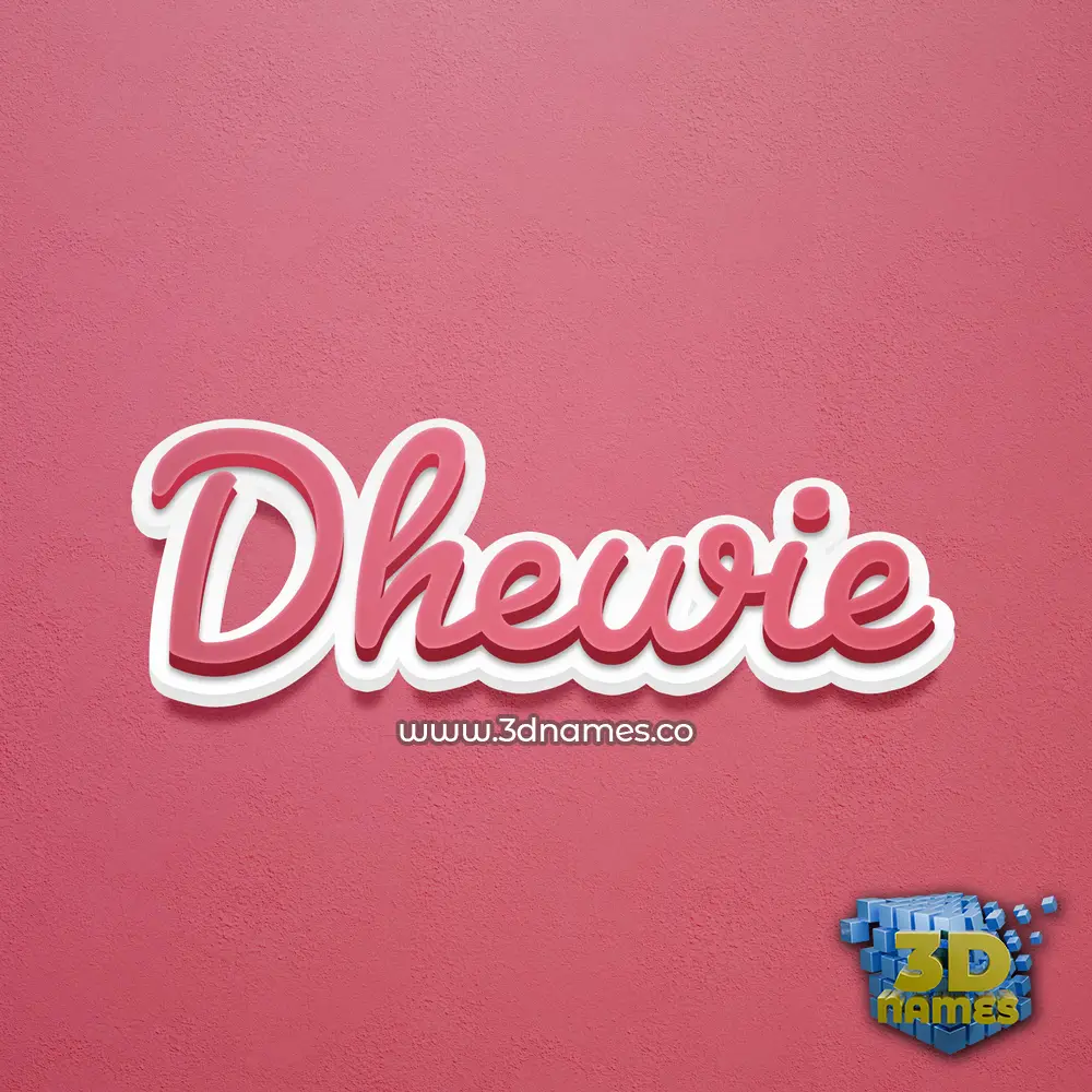 dhewie in Red Scribble style - 3D name wallpaper dhewie in Red Scribble style - 3D name wallpaper