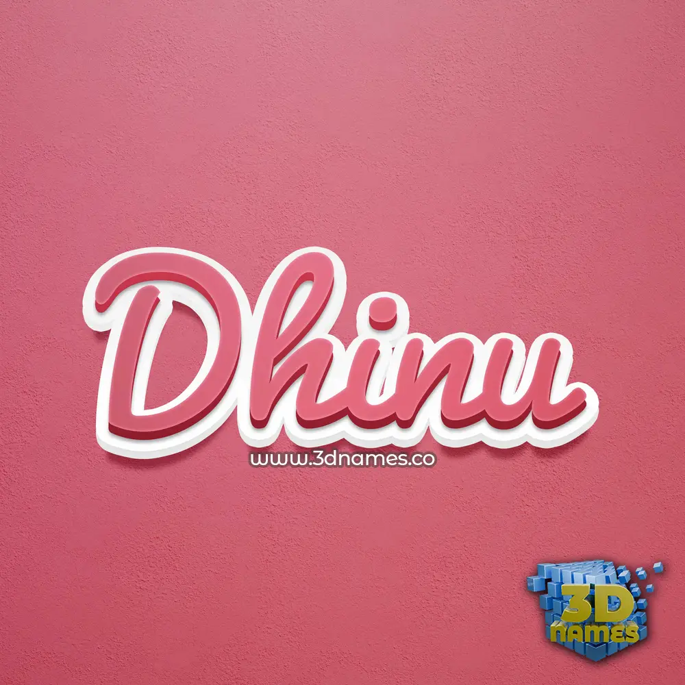 dhinu in Red Scribble style - 3D name wallpaper dhinu in Red Scribble style - 3D name wallpaper