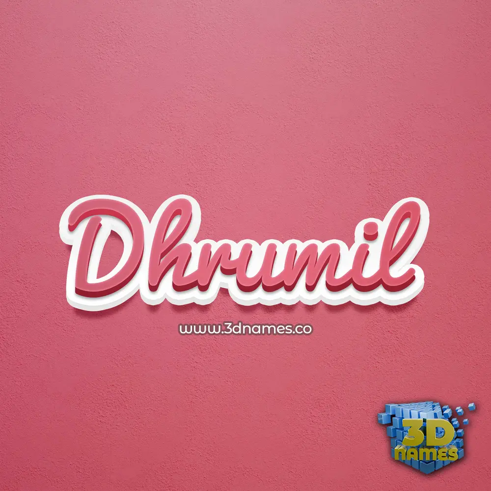dhrumil in Red Scribble style - 3D name wallpaper dhrumil in Red Scribble style - 3D name wallpaper
