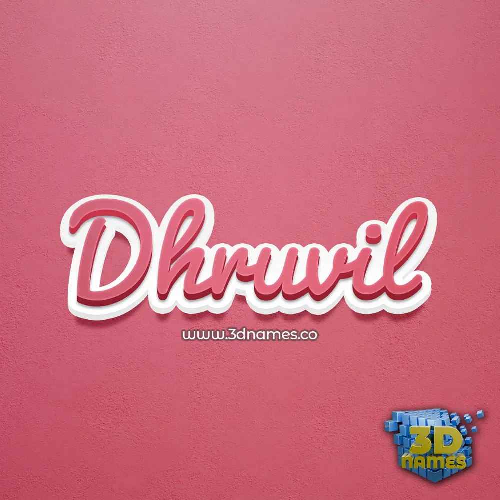 dhruvil in Red Scribble style - 3D name wallpaper dhruvil in Red Scribble style - 3D name wallpaper