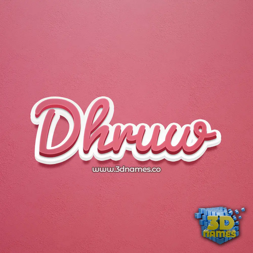 dhruw in Red Scribble style - 3D name wallpaper dhruw in Red Scribble style - 3D name wallpaper