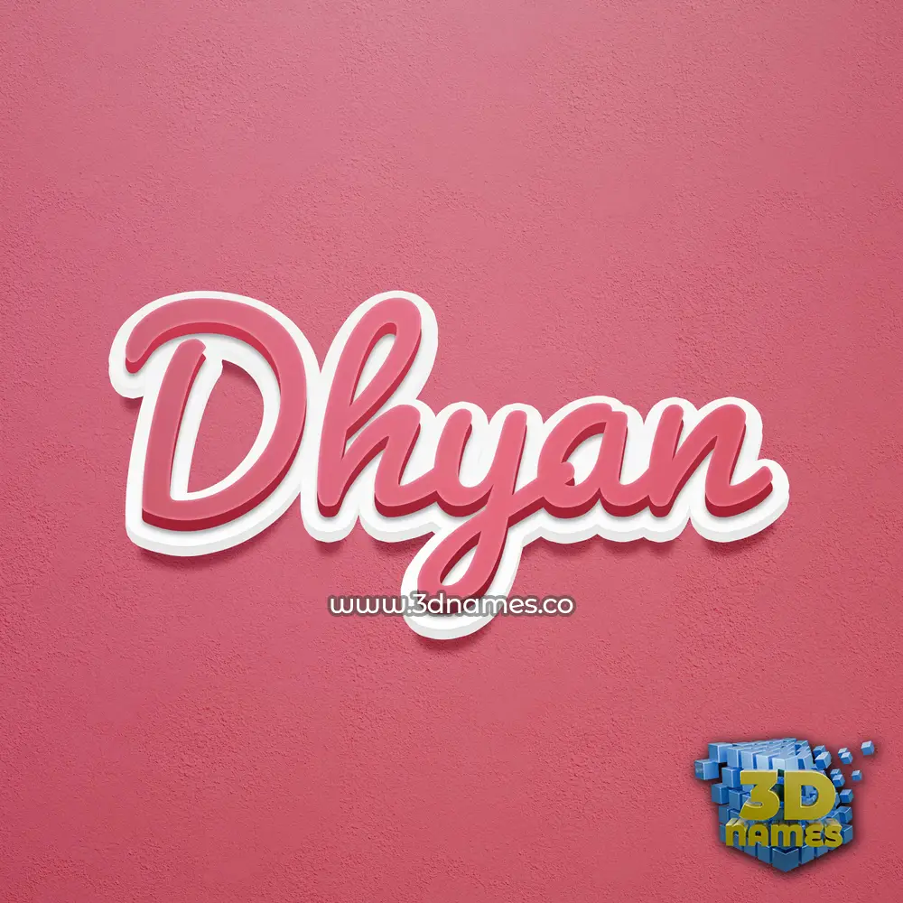 dhyan in Red Scribble style - 3D name wallpaper dhyan in Red Scribble style - 3D name wallpaper