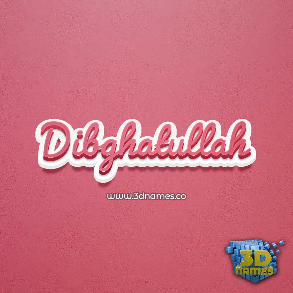dibghatullah in Red Scribble style - 3D name wallpaper dibghatullah in Red Scribble style - 3D name wallpaper