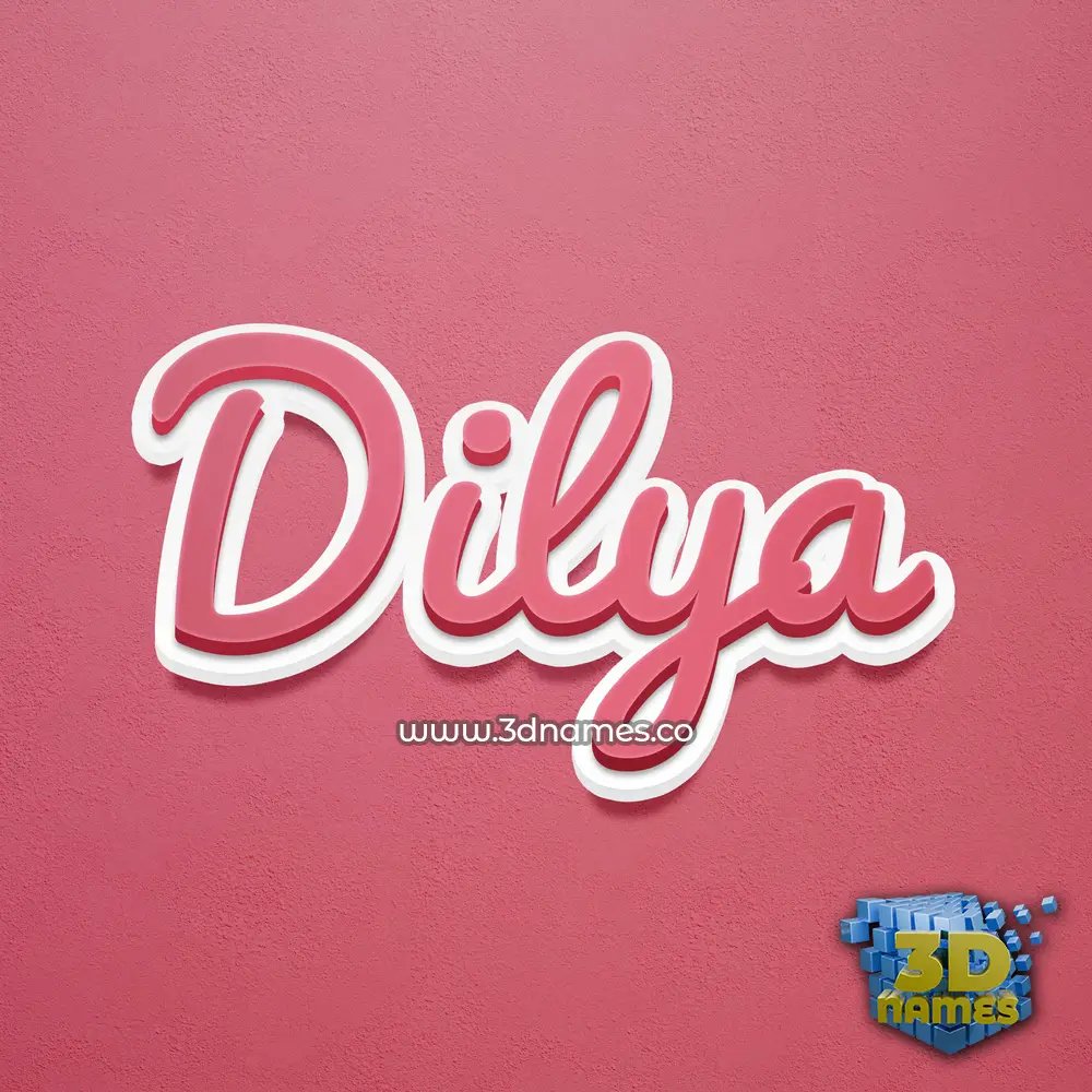 dilya in Red Scribble style - 3D name wallpaper dilya in Red Scribble style - 3D name wallpaper