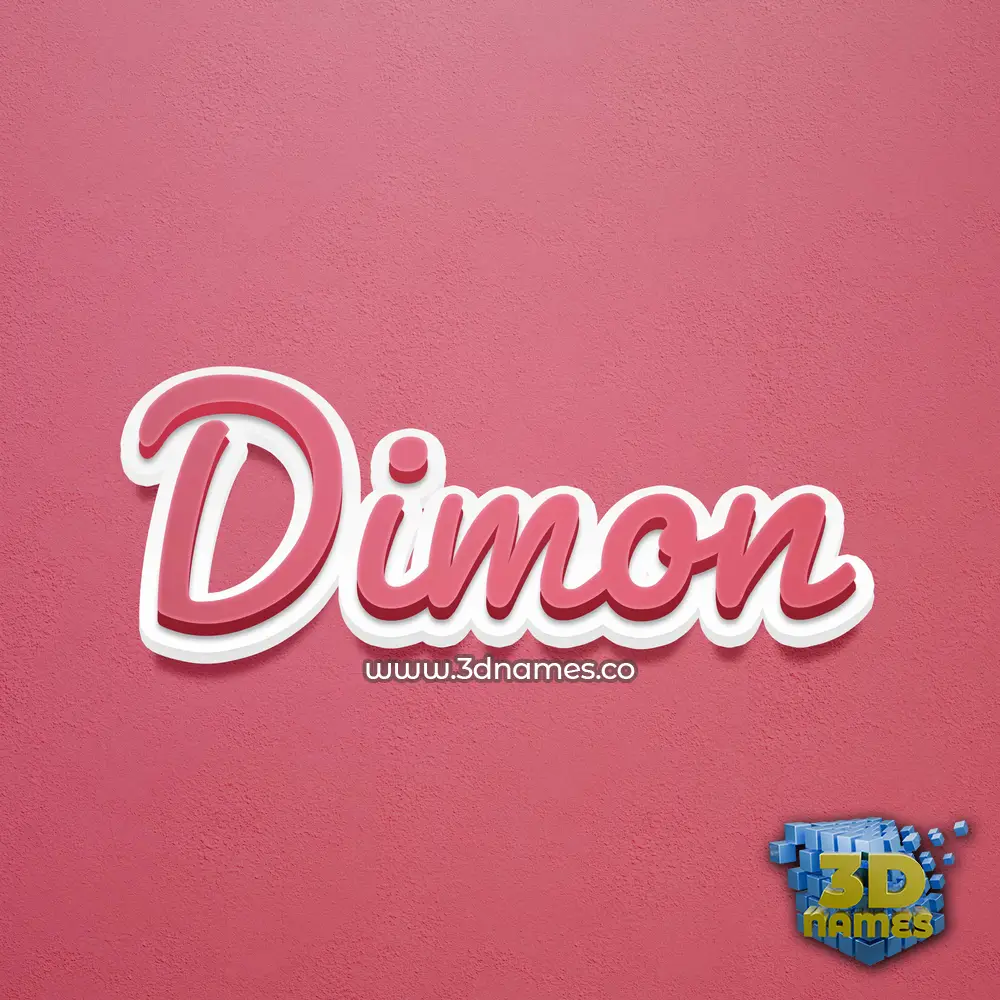 dimon in Red Scribble style - 3D name wallpaper dimon in Red Scribble style - 3D name wallpaper