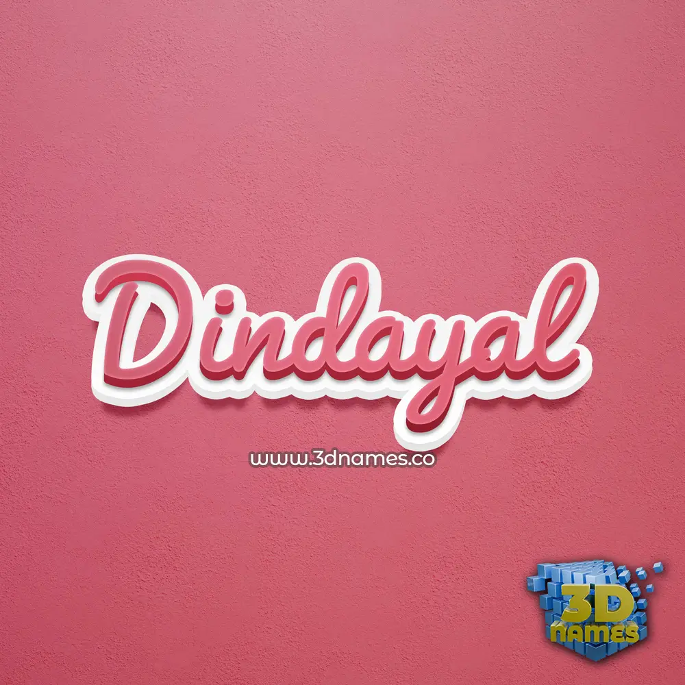 dindayal in Red Scribble style - 3D name wallpaper dindayal in Red Scribble style - 3D name wallpaper
