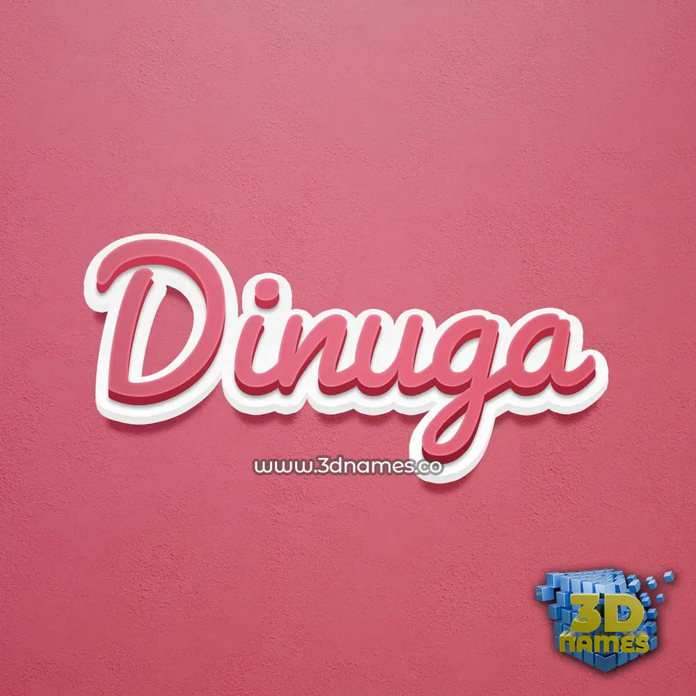 dinuga in Red Scribble style - 3D name wallpaper dinuga in Red Scribble style - 3D name wallpaper