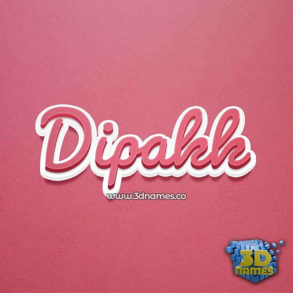 dipakk in Red Scribble style - 3D name wallpaper dipakk in Red Scribble style - 3D name wallpaper