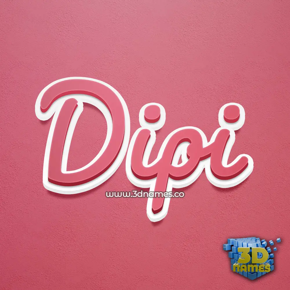 dipi in Red Scribble style - 3D name wallpaper dipi in Red Scribble style - 3D name wallpaper