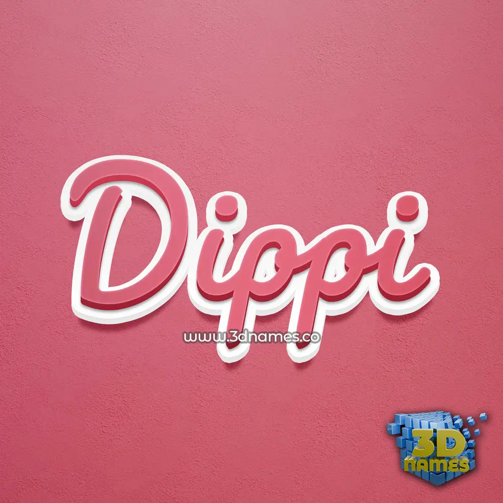 dippi in Red Scribble style - 3D name wallpaper dippi in Red Scribble style - 3D name wallpaper