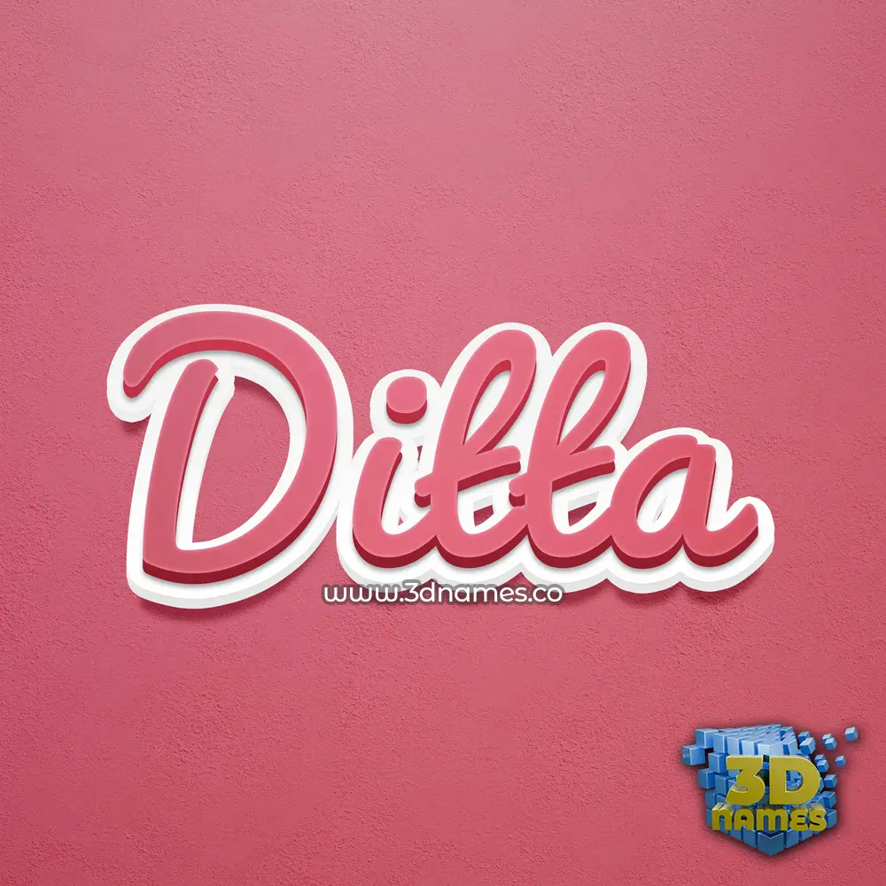 ditta in Red Scribble style - 3D name wallpaper ditta in Red Scribble style - 3D name wallpaper