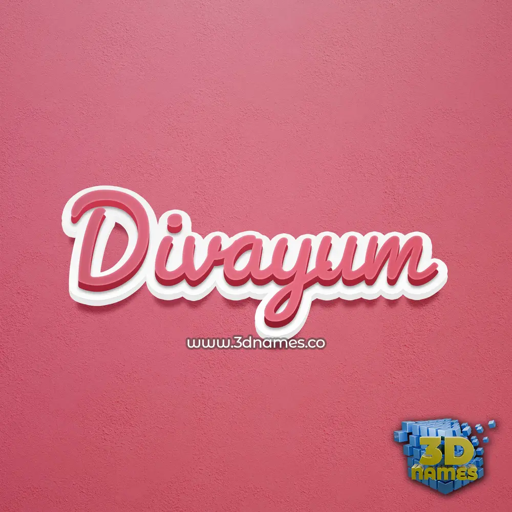 divayum in Red Scribble style - 3D name wallpaper divayum in Red Scribble style - 3D name wallpaper