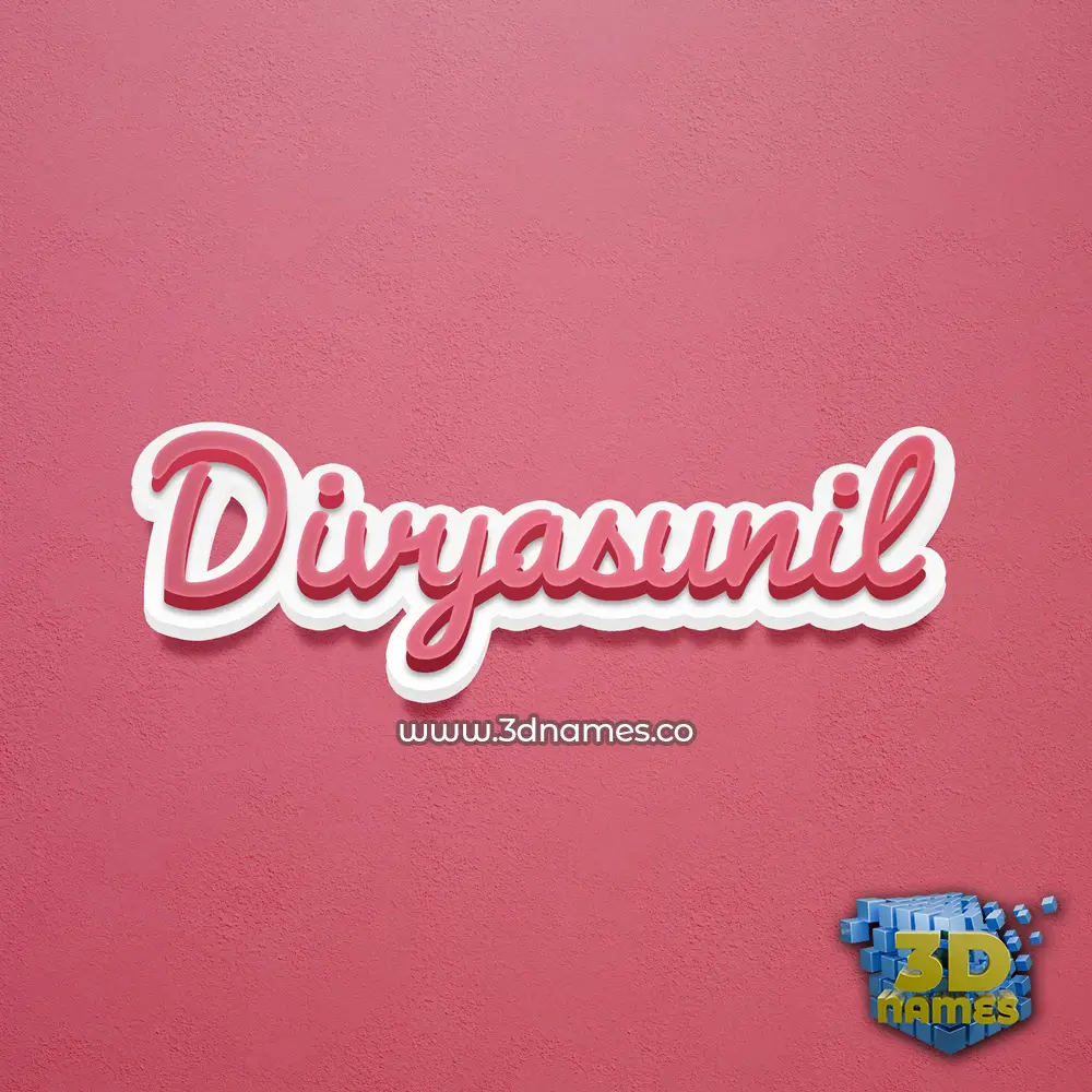divyasunil in Red Scribble style - 3D name wallpaper divyasunil in Red Scribble style - 3D name wallpaper