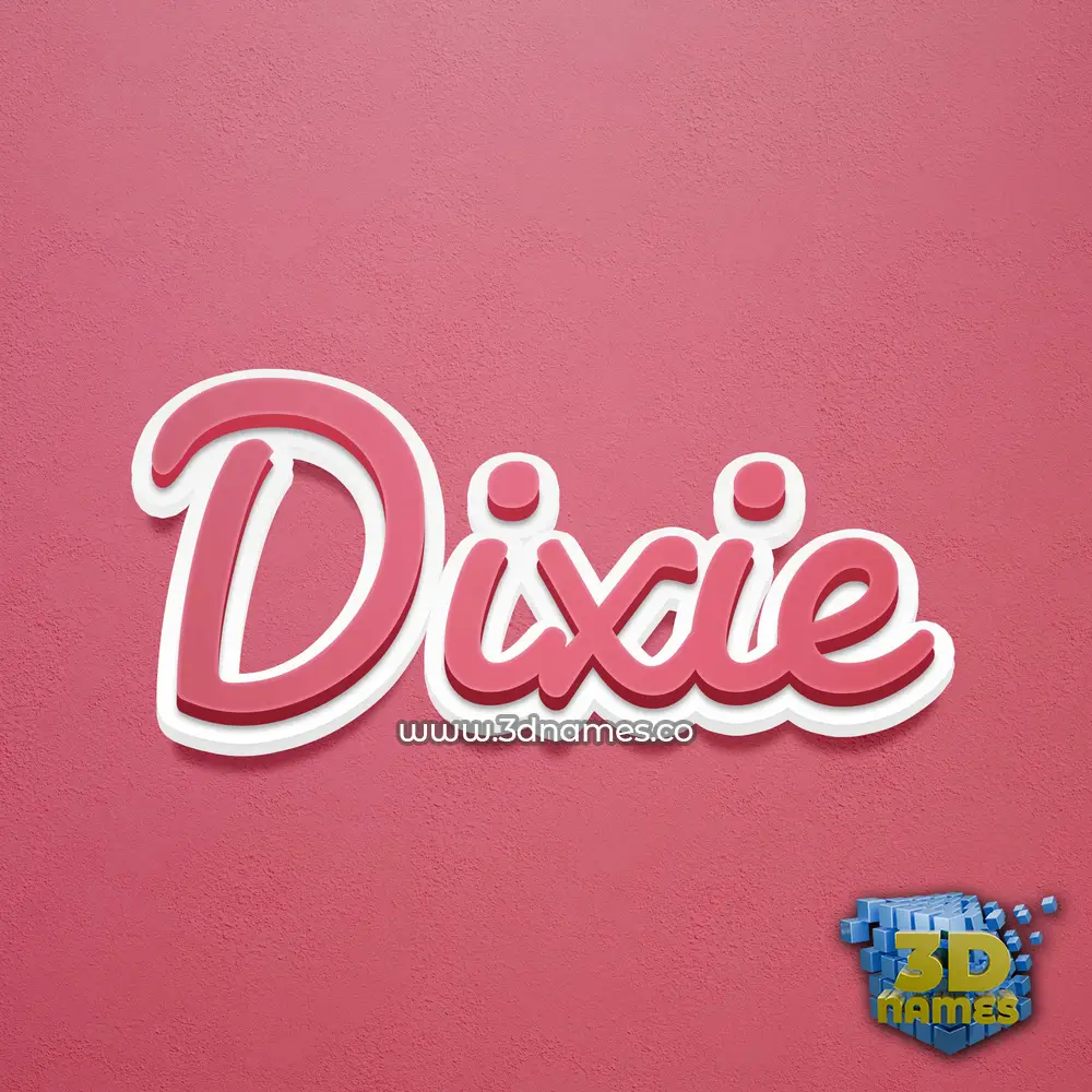 dixie in Red Scribble style - 3D name wallpaper dixie in Red Scribble style - 3D name wallpaper